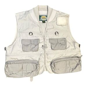 Cabela’s Outdoor Gear Fishing‎ Vest Multi Pocket Utility Khaki Beige Size XL